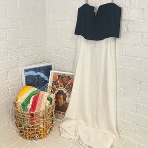 BCBGMAXAZRIA “Alyse” Color Block Gown